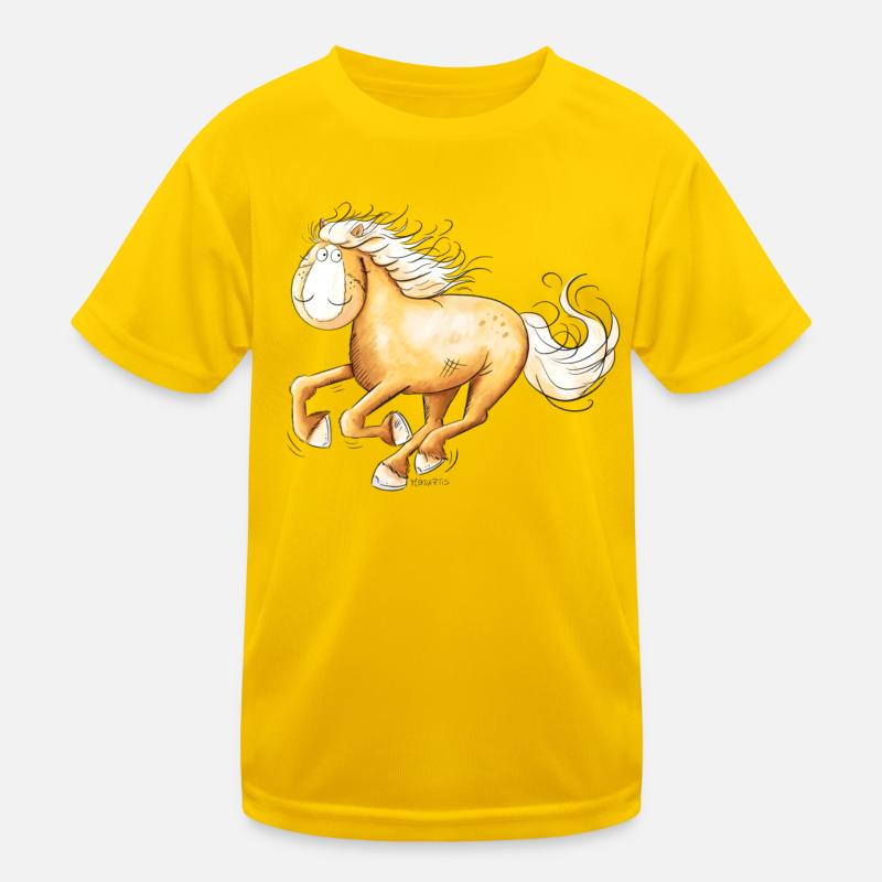 Haflinger Rapide I Bande Dessinée De Chevaux T-shirt sport Enfant