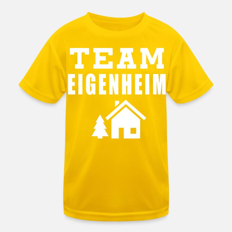 Team Eigenheim Kinder Funktions-T-Shirt
