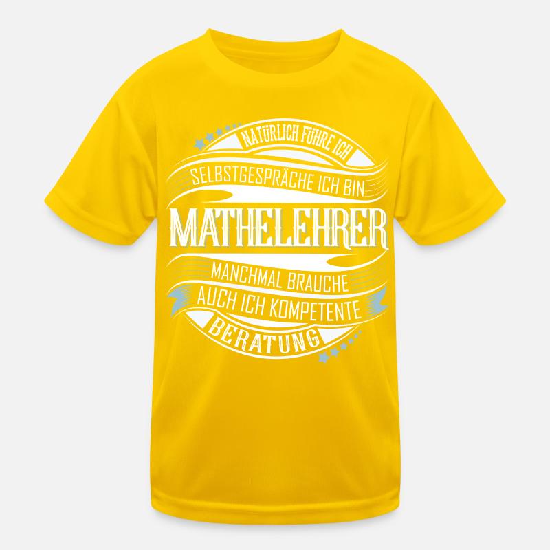 Mathelehrer Kinder Funktions-T-Shirt