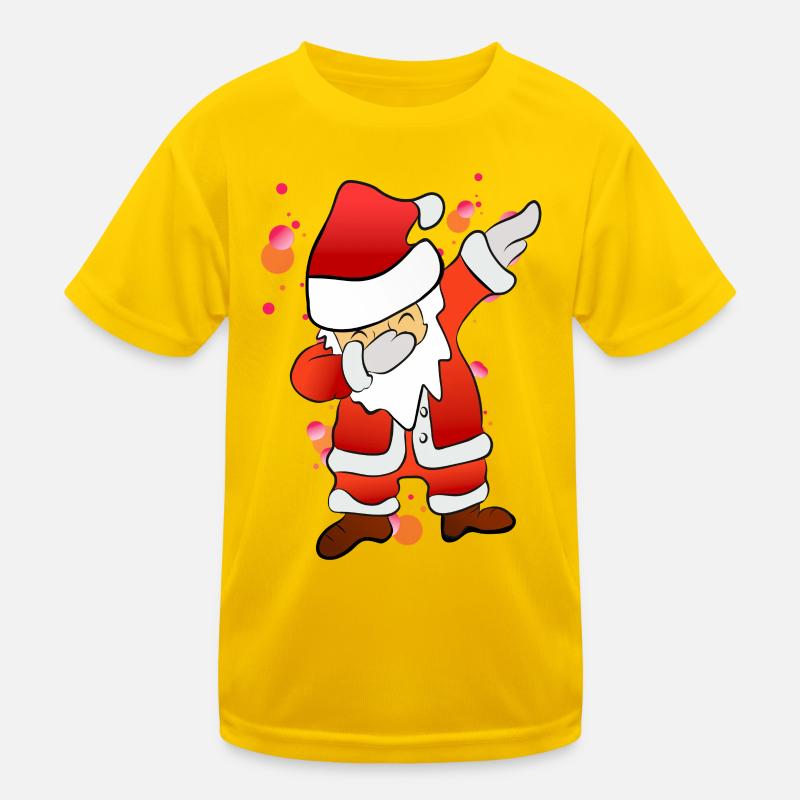 Dabbing Nikolaus Kinder Funktions-T-Shirt