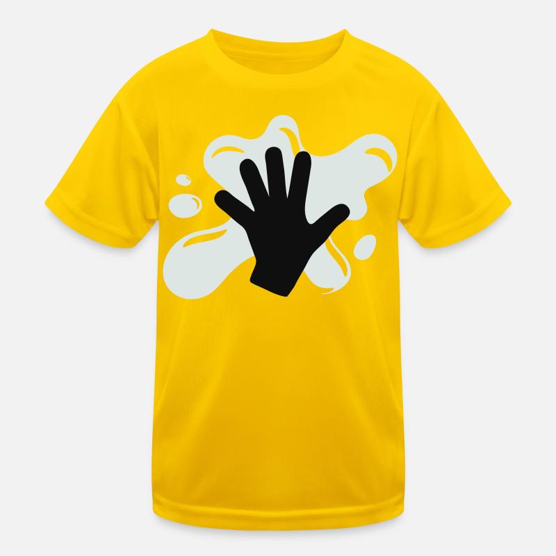Climate Glue Action - Kids Functional T-Shirt - egg yellow