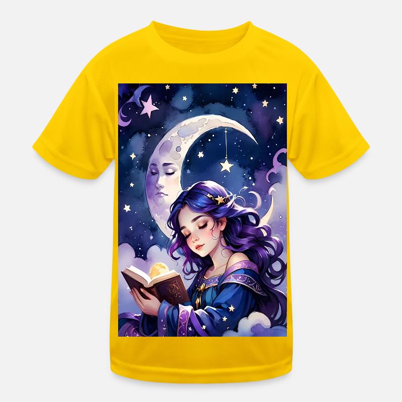 Reading and falling asleep Kids Functional T-Shirt