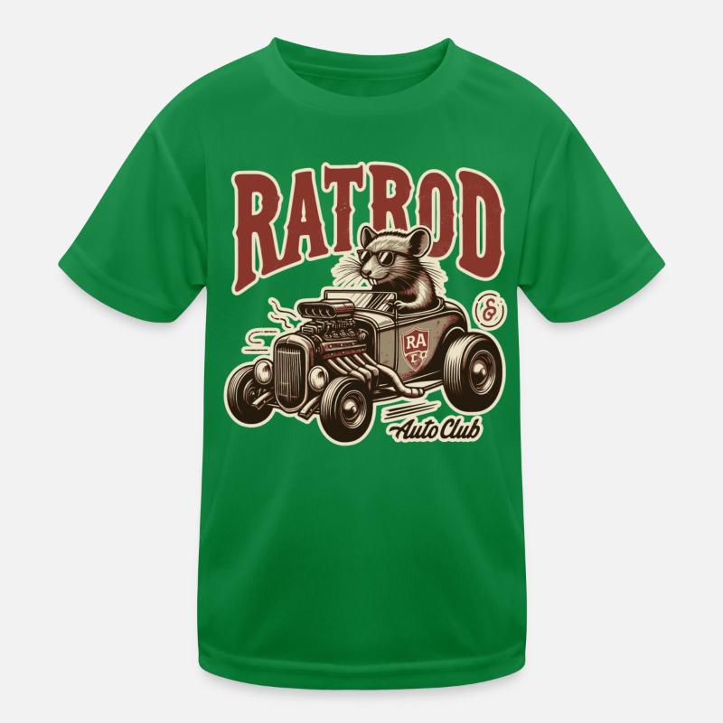 Ratsking Ratlook Shirt – Rustikaler Custom Style Kinder Funktions-T-Shirt