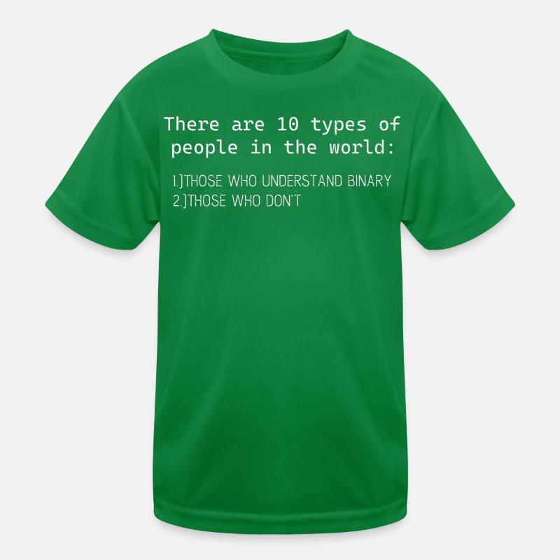 there are 10 types of people who understand binary Kids Functional T-Shirt