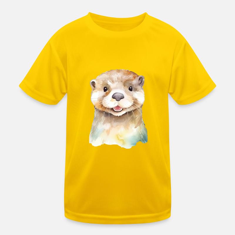 Playful Otter Kids Functional T-Shirt