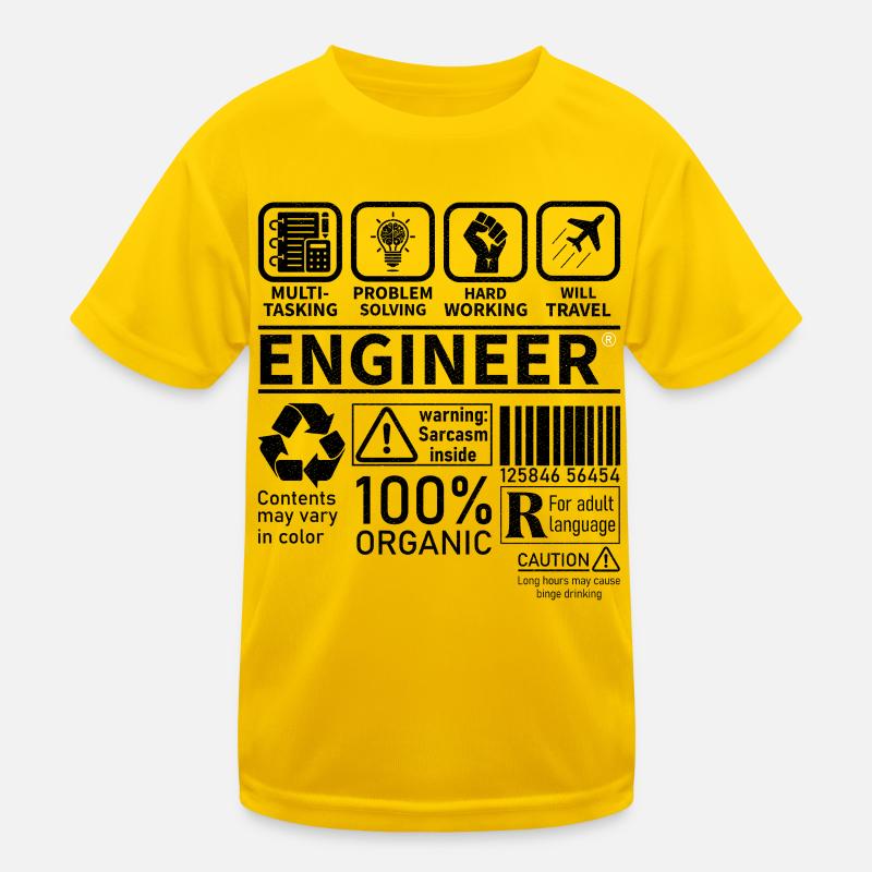 ingénieur multitâche résolution de problèmes travail T-shirt sport Enfant