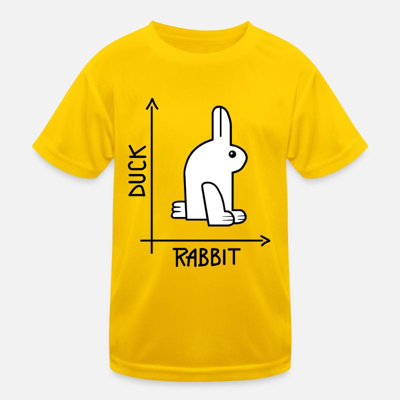 Ente oder Kaninchen Optische Täuschung Kinder Funktions-T-Shirt