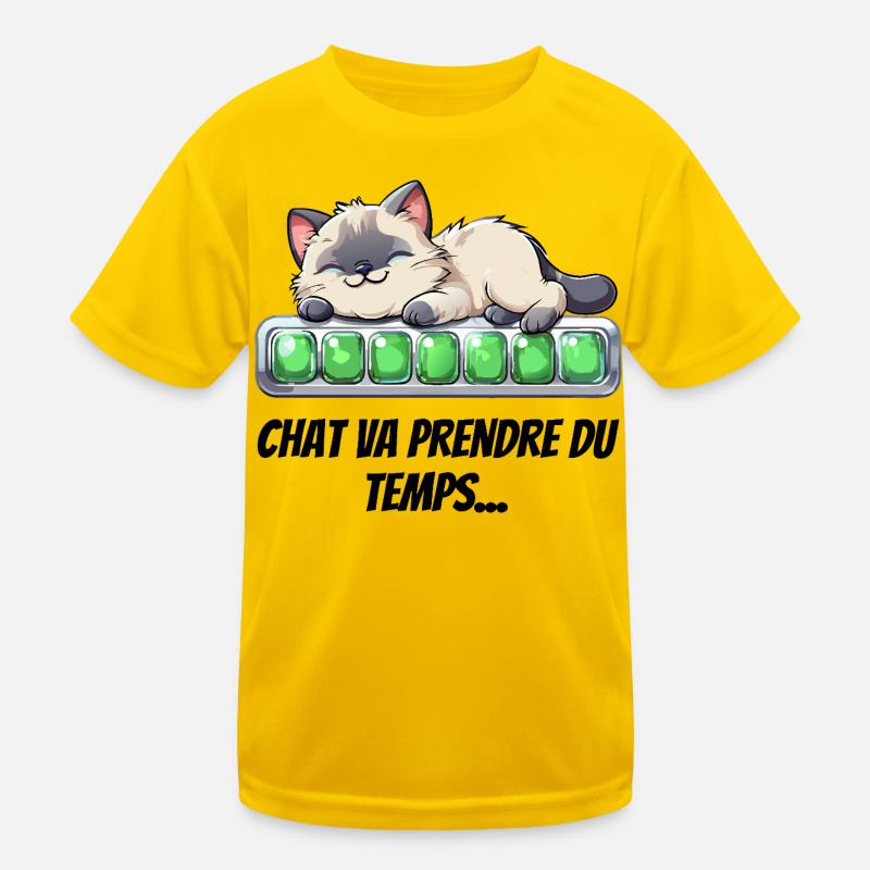 Katze wird Zeit brauchen - süßes Kätzchen Kinder Funktions-T-Shirt