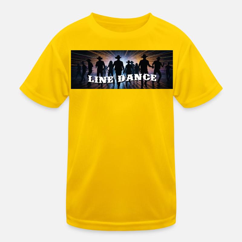 Line dance group dancing Kids Functional T-Shirt