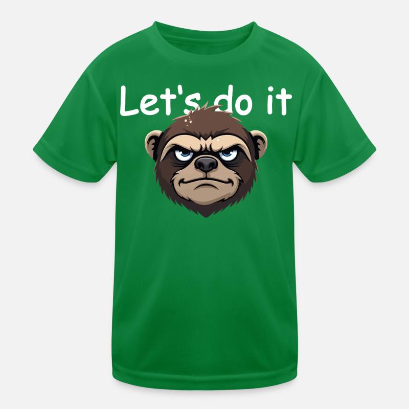 Faultier - let's do it Kinder Funktions-T-Shirt