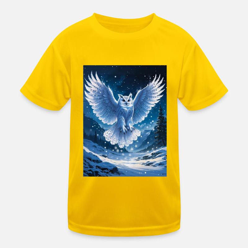 Schnee-Eule Kinder Funktions-T-Shirt