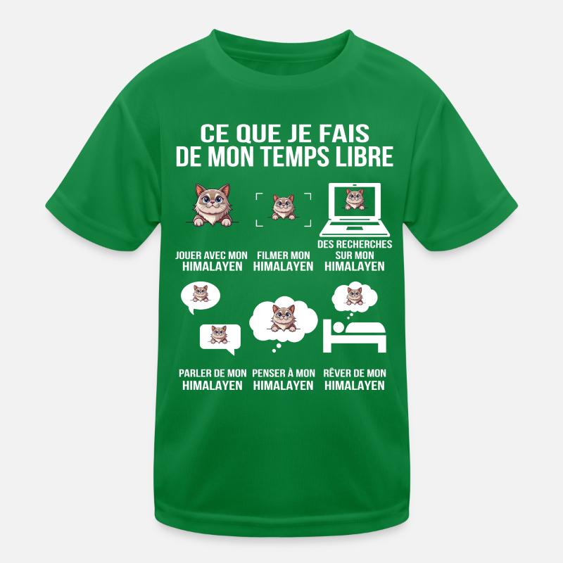 Was ich mit meiner Freizeit im Himalaya mache Kinder Funktions-T-Shirt