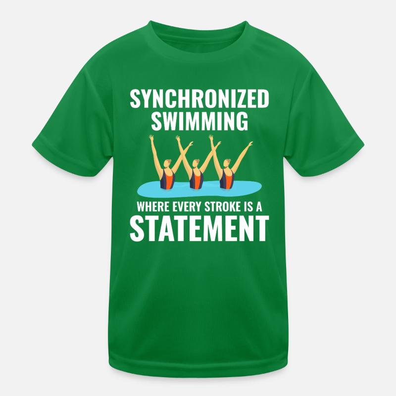 Synchronized Swimming Statement  Kids Functional T-Shirt