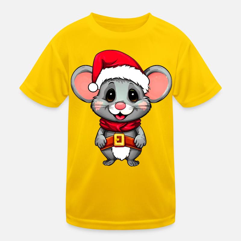 Mäuse Christmas Kinder Funktions-T-Shirt