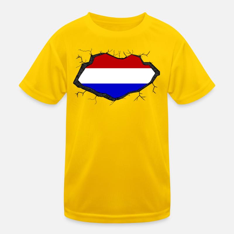 Percée du drapeau hollandais T-shirt sport Enfant
