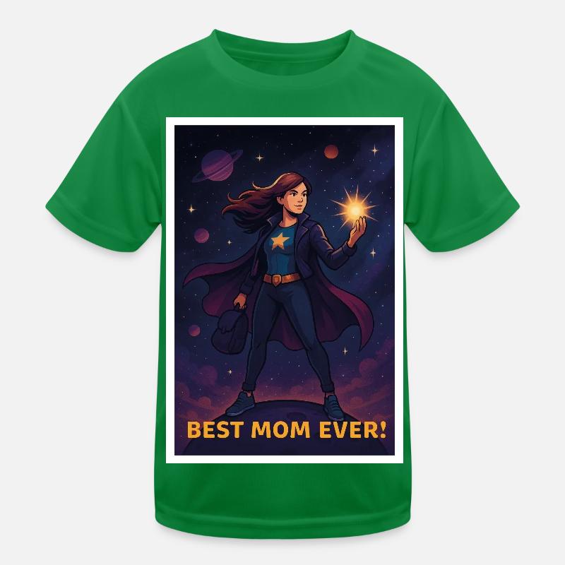 Beste Mutter aller Zeiten Superhelden Poster Kinder Funktions-T-Shirt