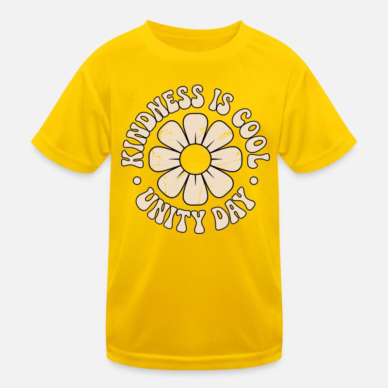 Kindness Unity Flowers Postive Message Kids Functional T-Shirt