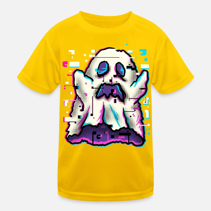 ghost glitch Kids Functional T-Shirt