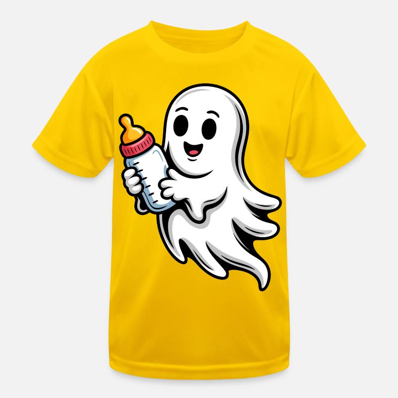 Kleiner Geist mit Fläschchen Kinder Funktions-T-Shirt