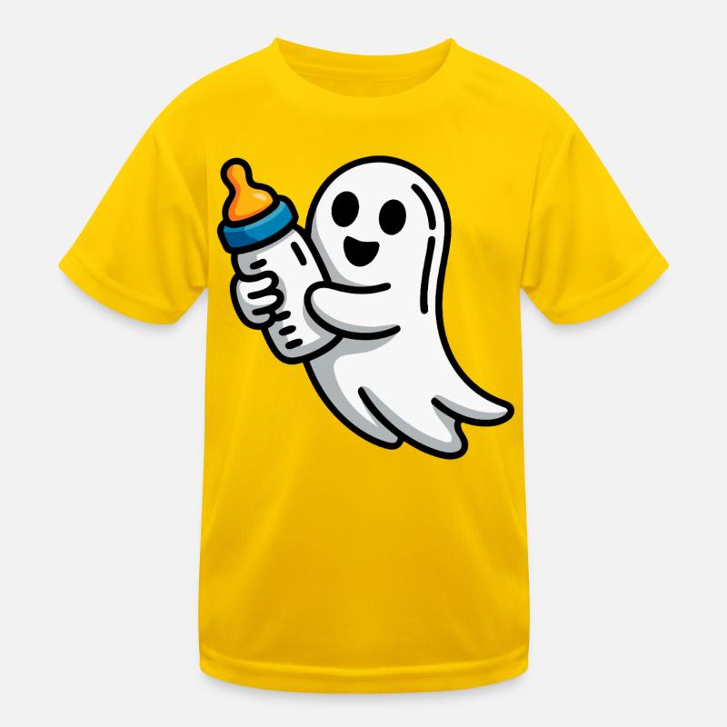 Geist mit Schnuller Illustration Kinder Funktions-T-Shirt
