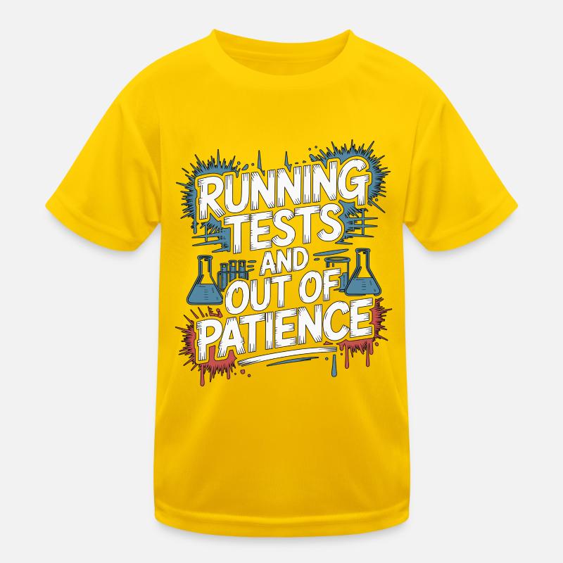 Lab Technician Running Tests And Laboratory Work Kinder Funktions-T-Shirt