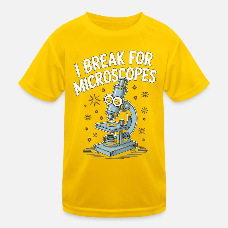 Technicien de laboratoire I Break pour les microscopes Scientifique T-shirt sport Enfant