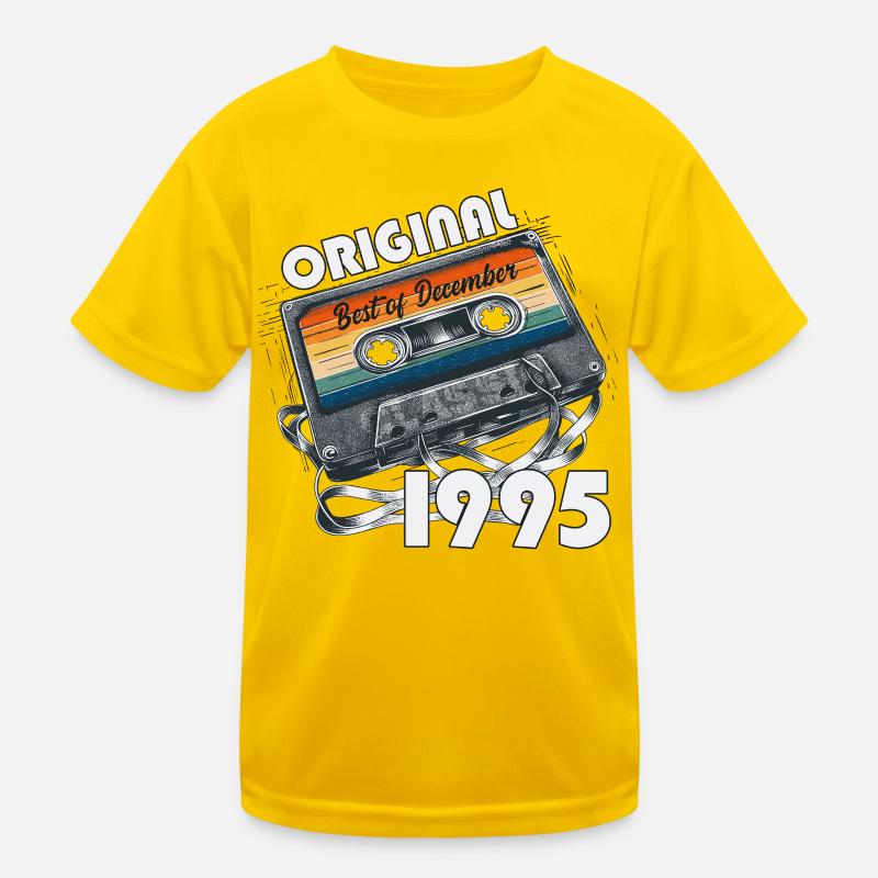 30th Birthday Cassette December 1995 Kids Functional T-Shirt