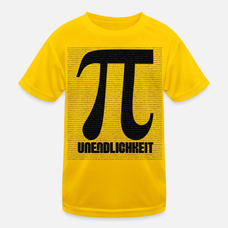 Pi Sign from Number Pattern Kids Functional T-Shirt