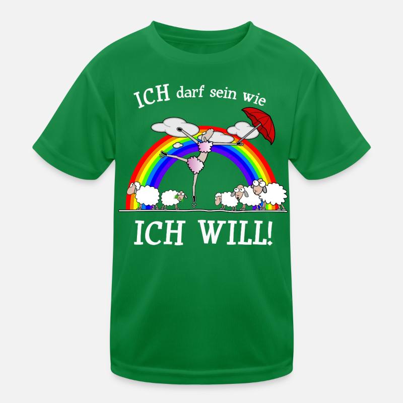 Ich darf sein wie ich will Kinder Funktions-T-Shirt
