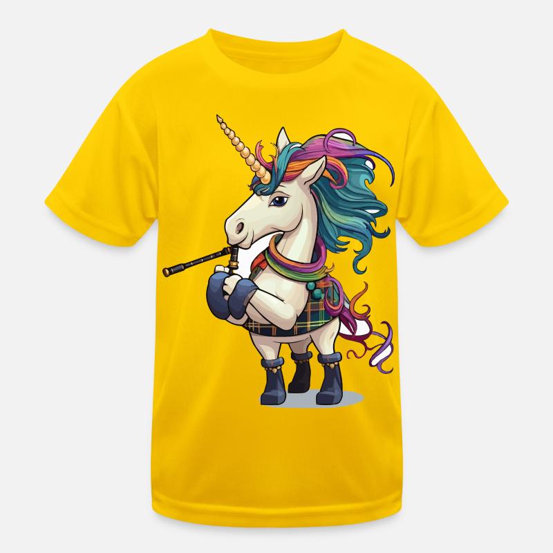 Cornemuses Licorne Colorées T-shirt sport Enfant