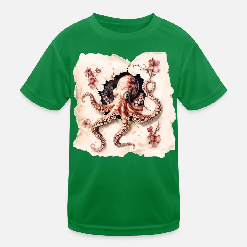 Pieuvre T-shirt sport Enfant