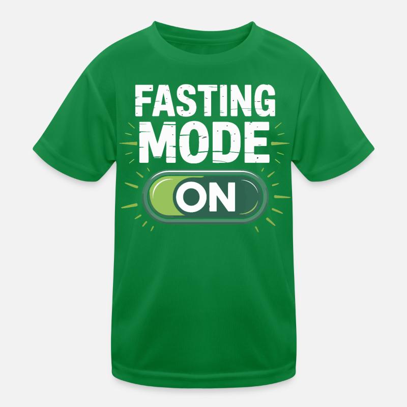 Turn on fasting mode design Kids Functional T-Shirt