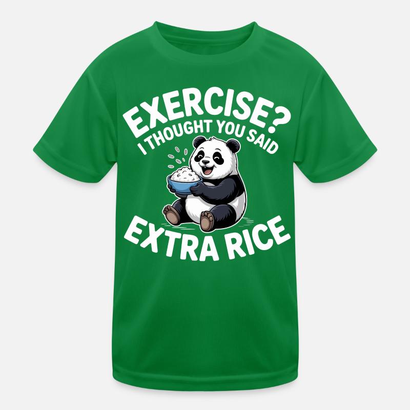 Blague sur le panda au riz T-shirt sport Enfant