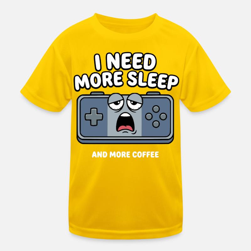 Schlafmangel Gaming Controller Kinder Funktions-T-Shirt