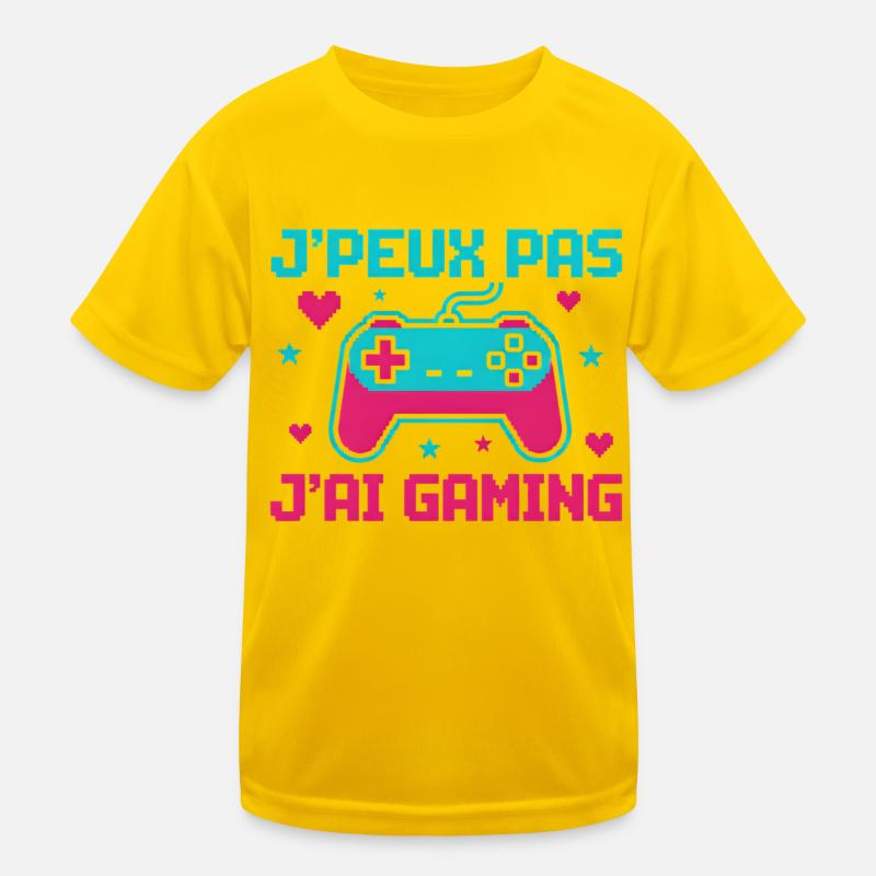 Ich kann nicht, ich habe Gaming – Pixel-Controller Kinder Funktions-T-Shirt