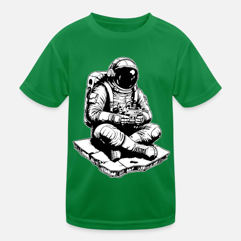 Astronaut Gaming Space Console Kids Functional T-Shirt