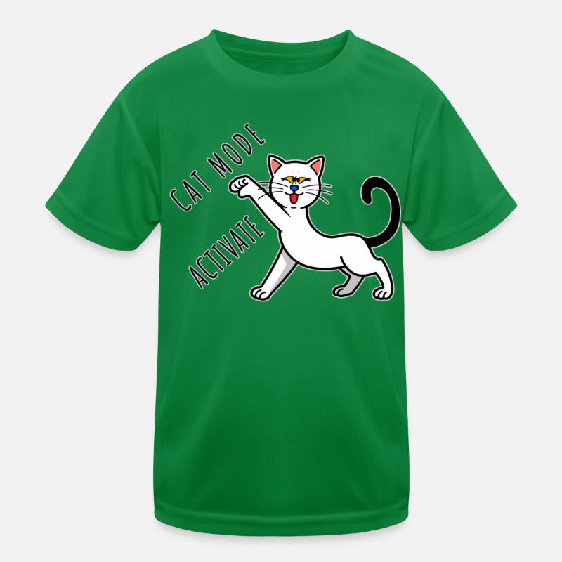 Cat Mode Activate Kids Functional T-Shirt