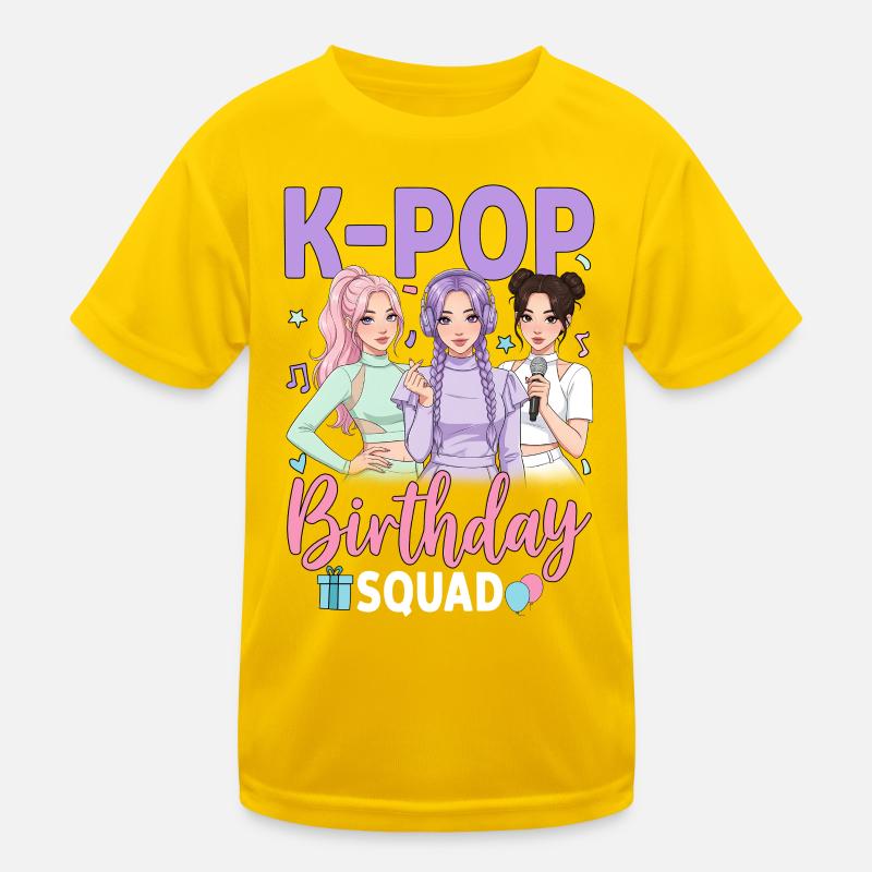 Équipe d’anniversaire K Pop T-shirt sport Enfant