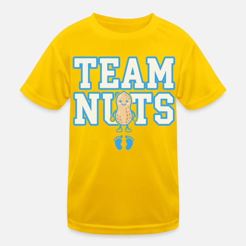Team Nuts Erdnuss Design Kinder Funktions-T-Shirt