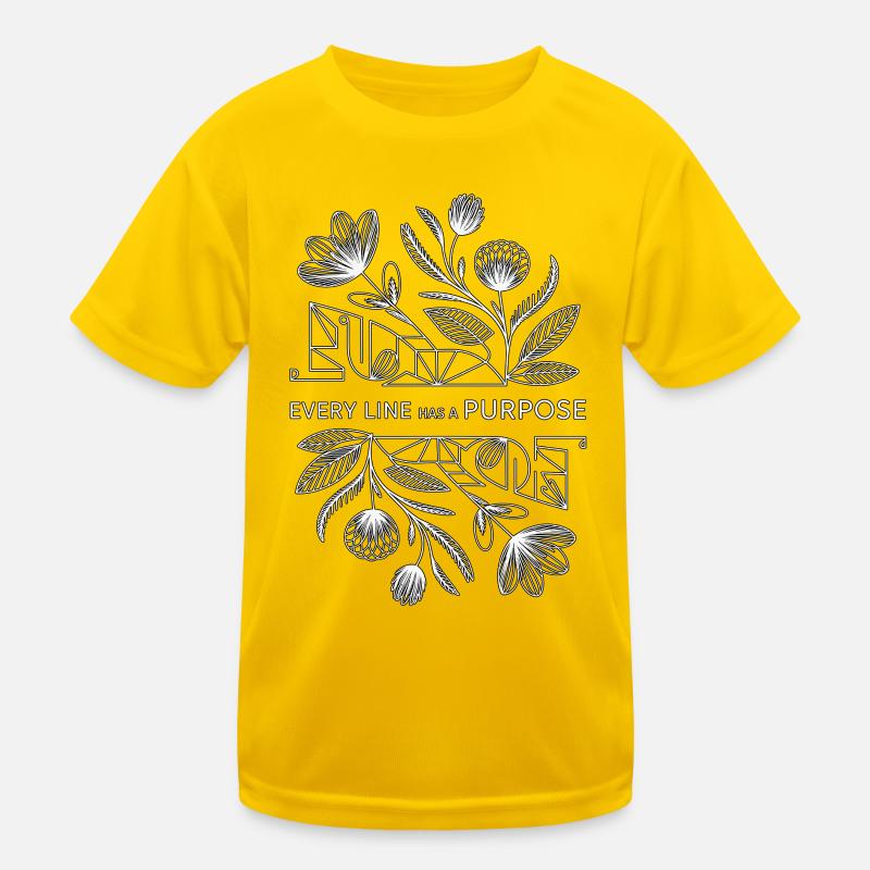 Logo Designer Every Line Has A Purpose Illustrator Kinder Funktions-T-Shirt