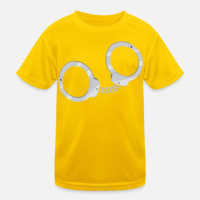 Handschellen Kinder Funktions-T-Shirt