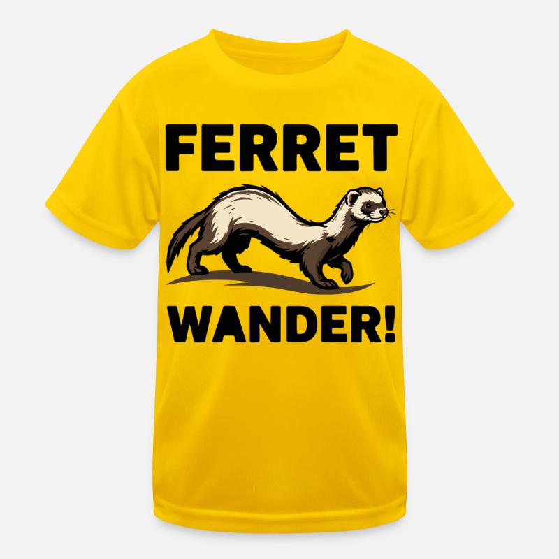 Ferret Wander Ferret Exploration Browsing Kids Functional T-Shirt