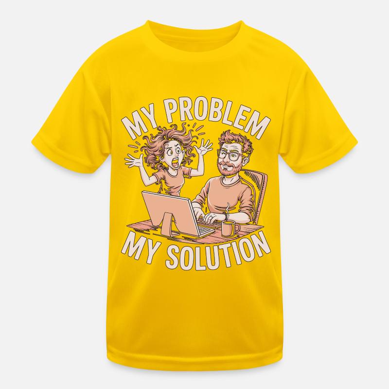 Graphic Designer My Problem My Pictogram Dad Mom Kids Functional T-Shirt