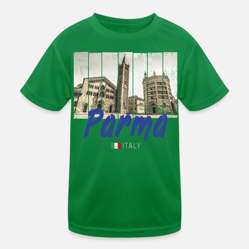 Parma Emilia-Romagna in Italy Vintage Souvenir Kids Functional T-Shirt