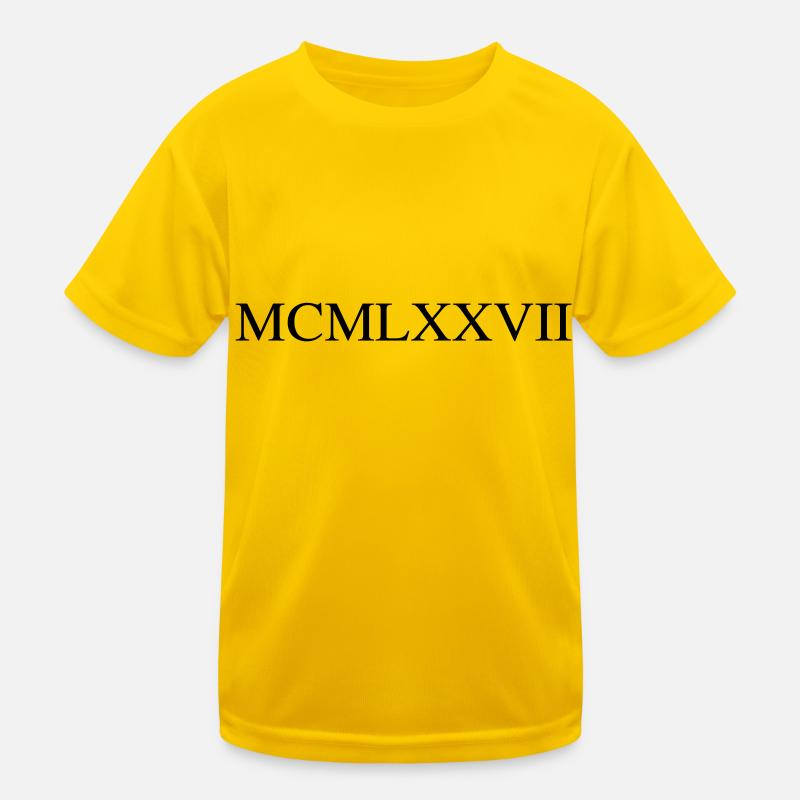 1977 - Kids Functional T-Shirt - egg yellow