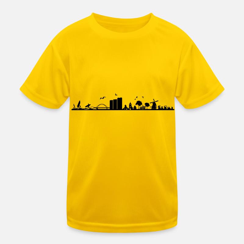 Skyline - Küste Fehmarn Kinder Funktions-T-Shirt