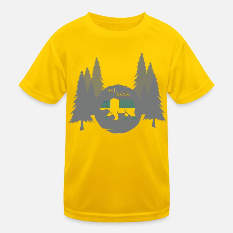 Hej Bear - Que dites-vous quand vous rencontrez un ours ? T-shirt sport Enfant
