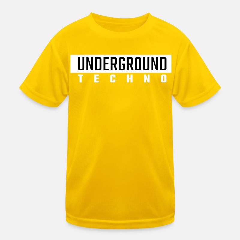 Underground Techno Kids Functional T-Shirt