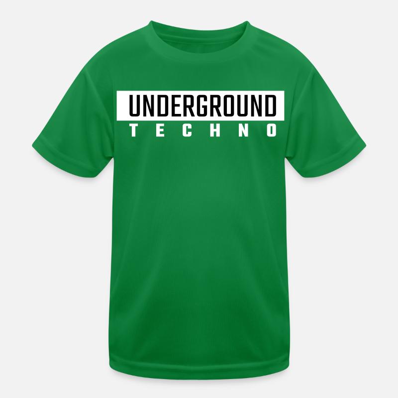 Underground Techno Kids Functional T-Shirt