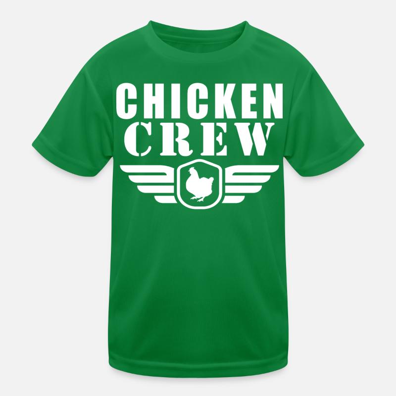 Équipage de poulet T-shirt sport Enfant